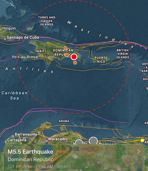 Fuerte temblor se siente en Santo Domingo; el segundo este domingo Fuerte temblor se siente en Santo Domingo; el segundo este domingo