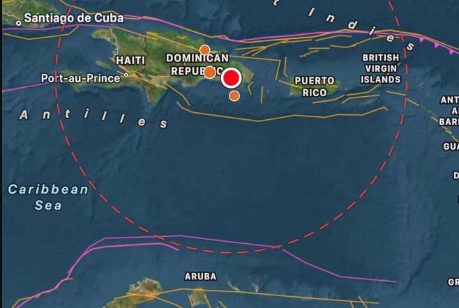 Sismol&oacute;gico de la UASD dice temblor fue de magnitud 5.6