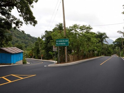 Vicepresidenta Raquel Peña inaugura carretera Las Mesetas, El Seibo