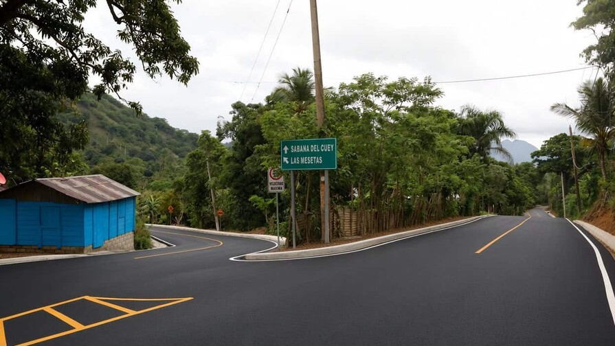 Vicepresidenta inaugura carretera Las Mesetas, en El Seibo