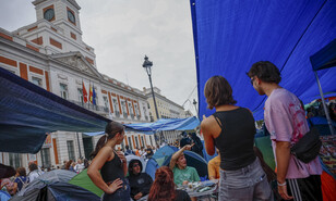 Los acampados en Madrid quieren mantener la presi&oacute;n al Gobierno contra la crisis de la vivienda