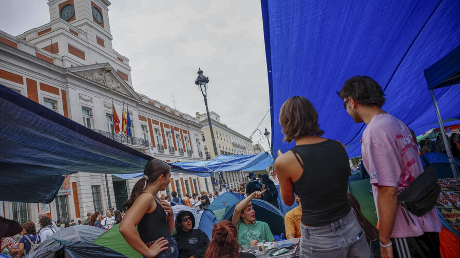 Los acampados en Madrid quieren mantener la presi&oacute;n al Gobierno contra la crisis de la vivienda