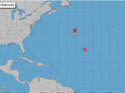 Hanna, la tormenta tropical en el Atlántico