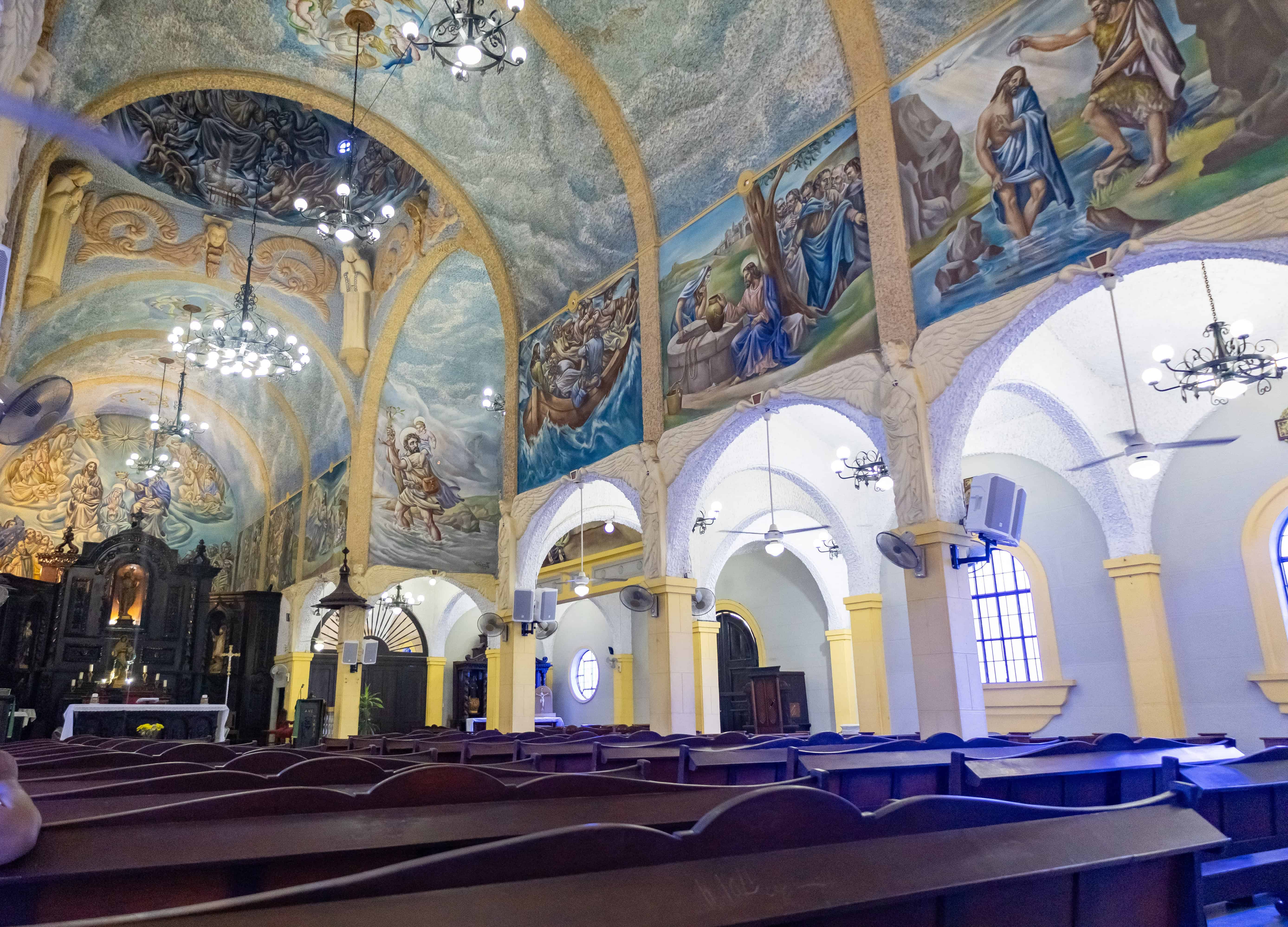 La iglesia recibe el nombre de la Capilla Sixtina del Caribe.