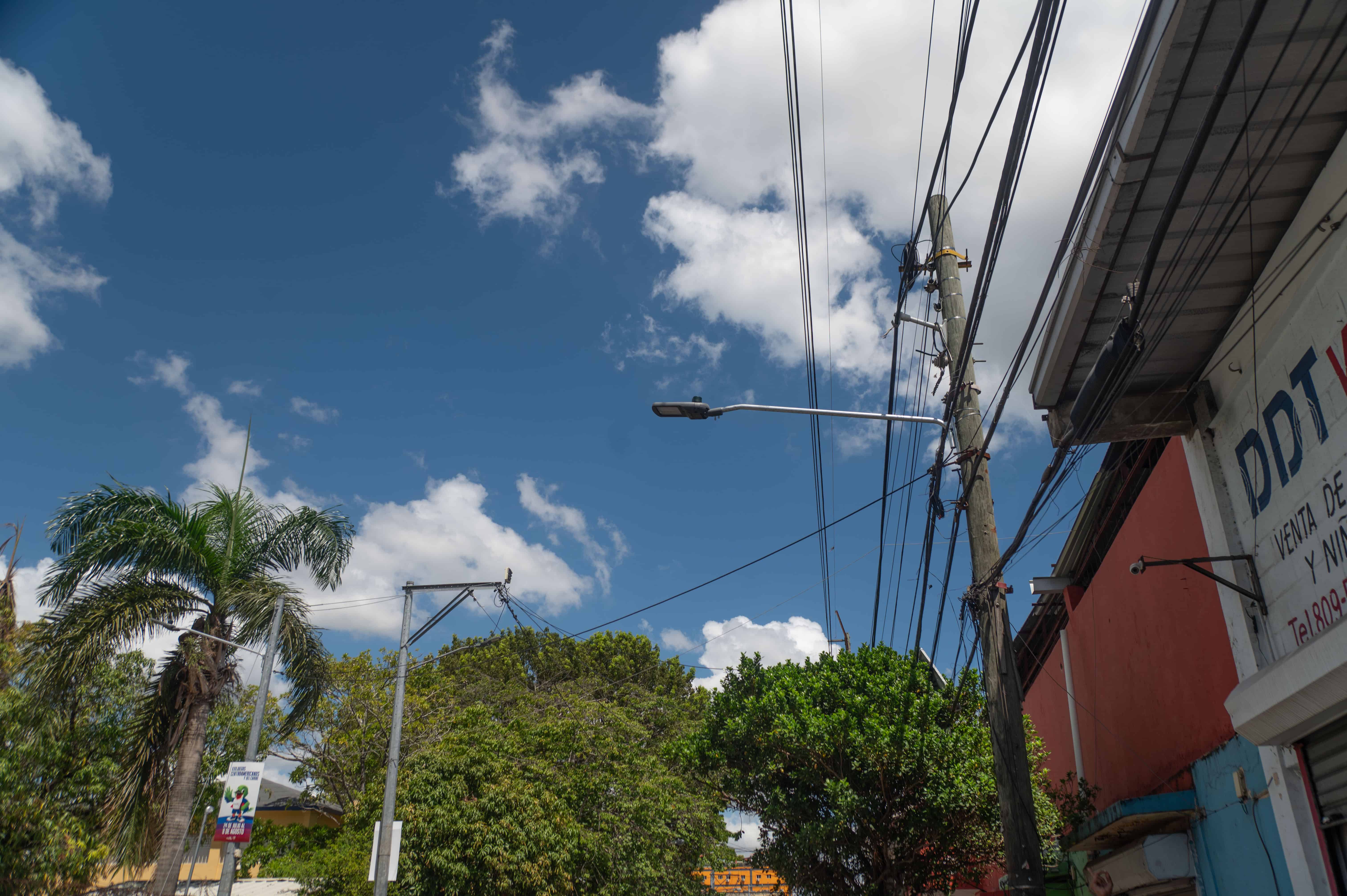 Cámaras instaladas en el sector por las autoridades para asegurar vigilancia las 24 horas