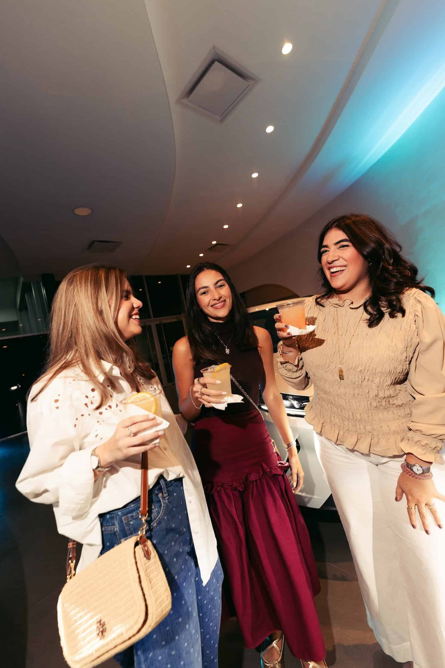Claudine Jorge, Lía Frías y Melissa Duluc.