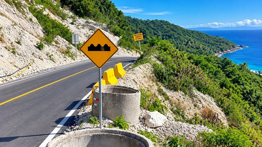 El Derrumbao: un punto crítico que sigue pendiente en la carretera Barahona–Enriquillo El Derrumbao: un punto crítico que sigue pendiente en la carretera Barahona–Enriquillo