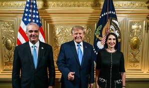Abinader y Raquel Arbaje participan en recepci&oacute;n ofrecida por Donald Trump