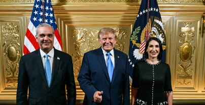 Abinader y Raquel Arbaje participan en recepci&oacute;n ofrecida por Donald Trump