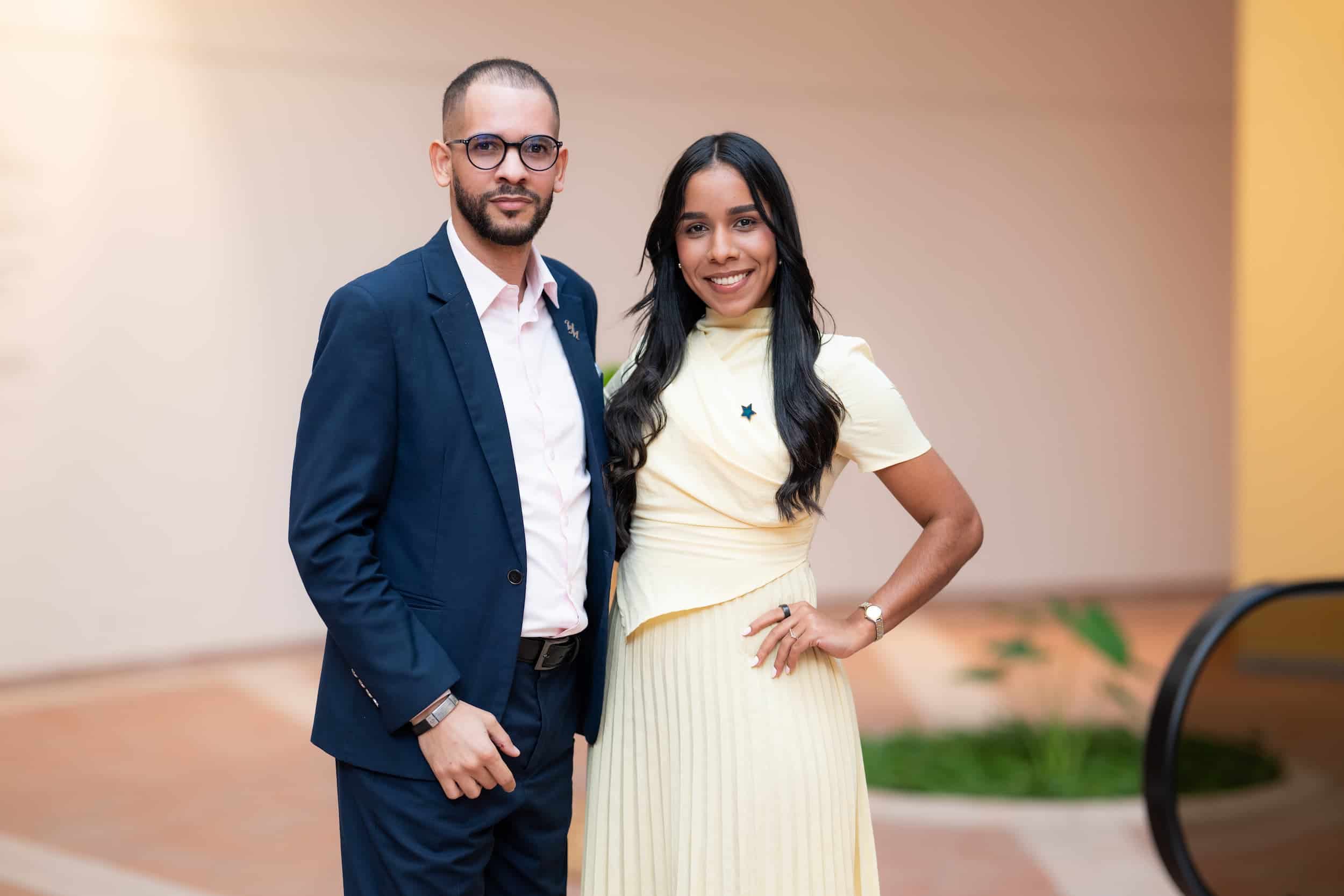 Víctor Méndez y Rosslaydi Villar.