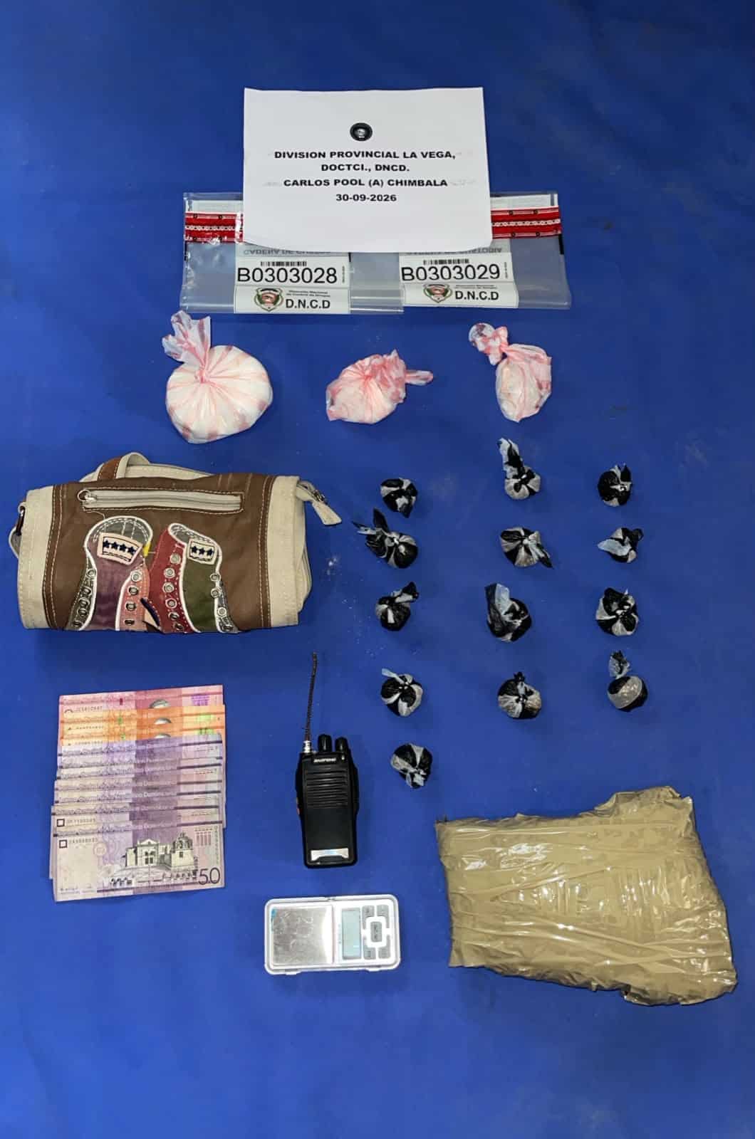 Lo incautado en el operativo.&nbsp;