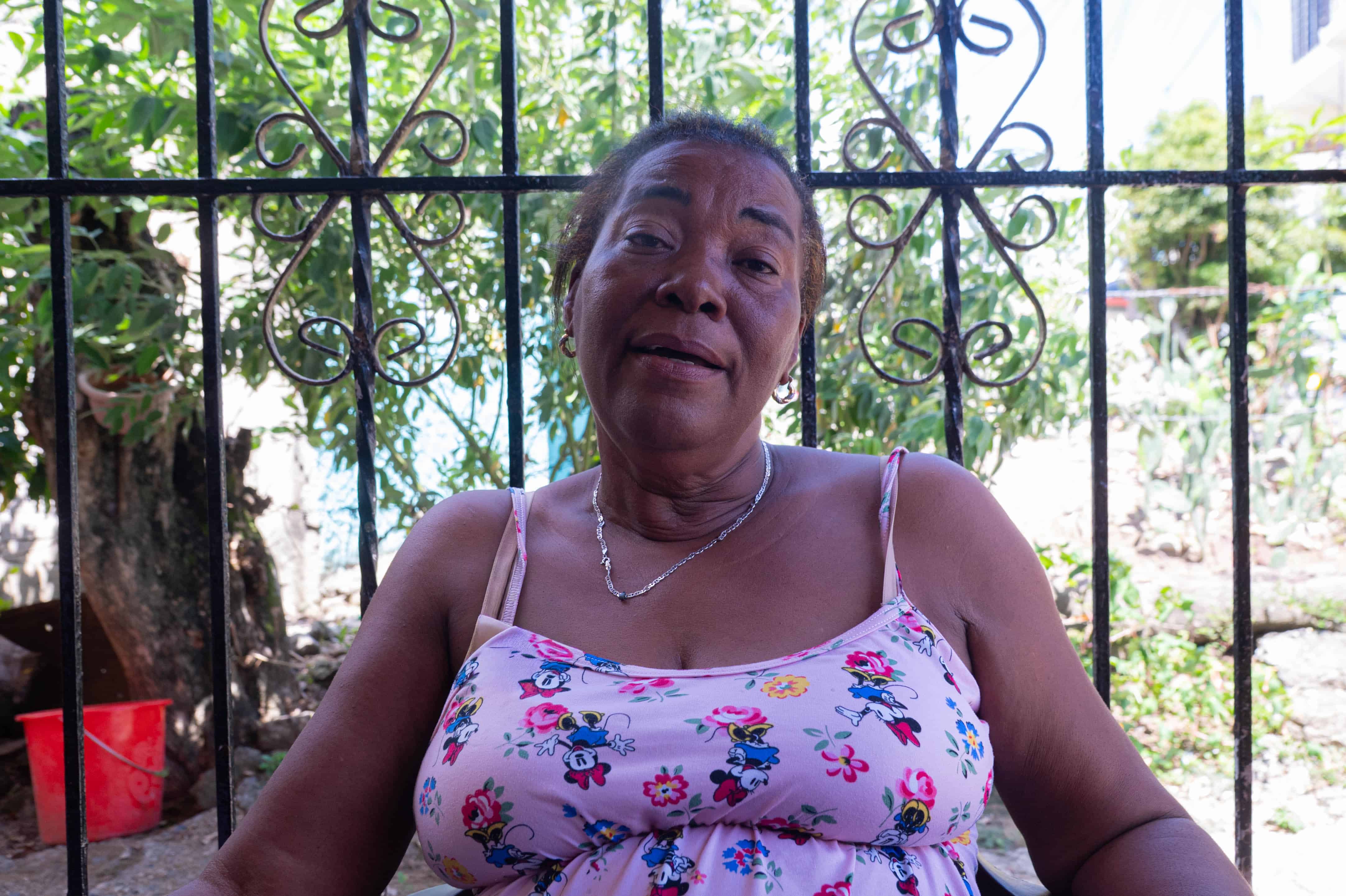 Maria Luisa Asencio, madre de un hombre que partió en la yola hacia Puerto Rico