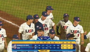 EE. UU. resiste remontada y vence 8-6 a RD en la S&uacute;per Ronda del Mundial Sub-15