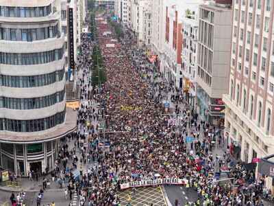 Protestas en Madrid y Valencia por crisis de la vivienda en España