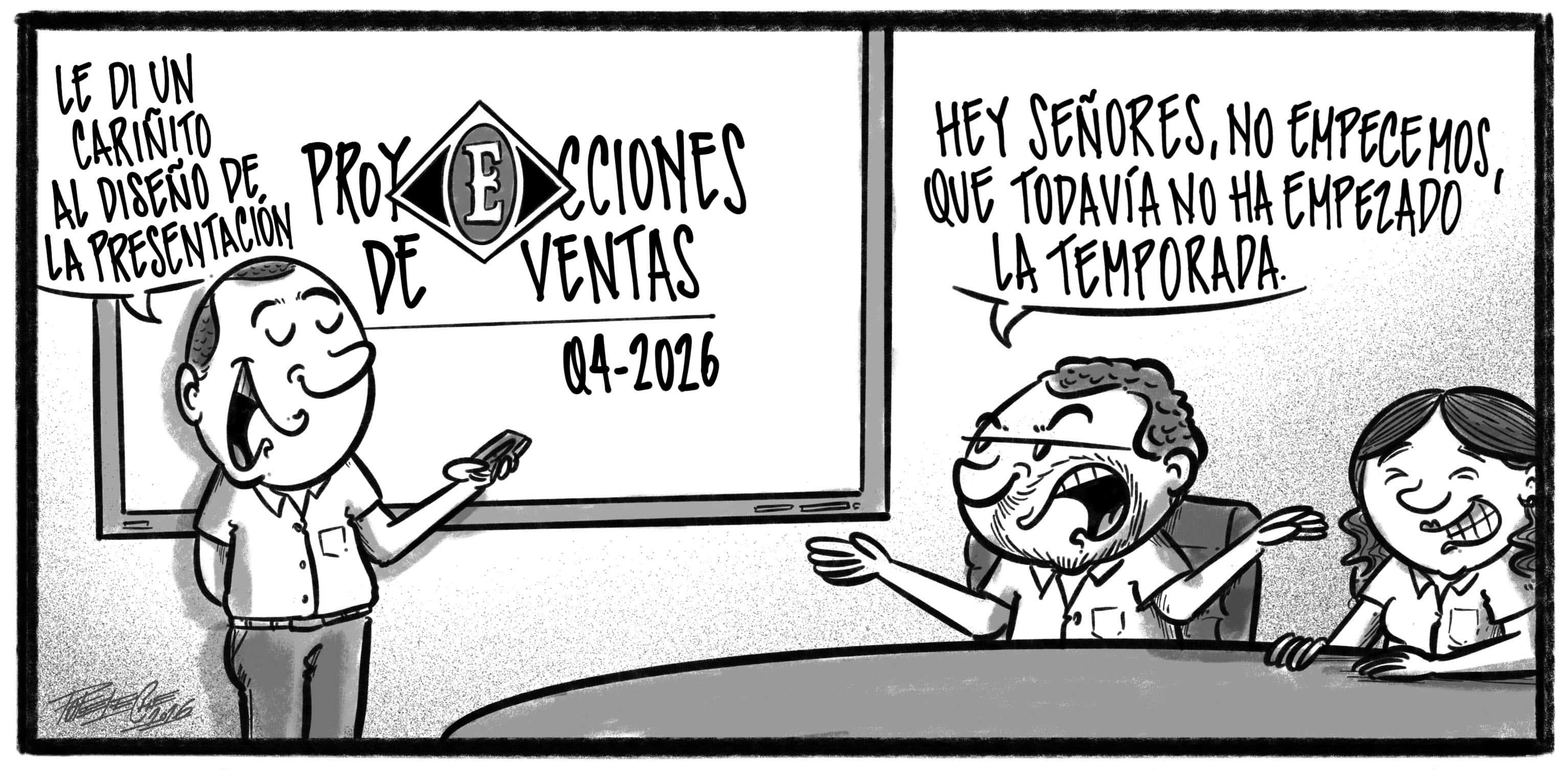 Caricatura de Noticiero Poteleche 5 octubre 2026