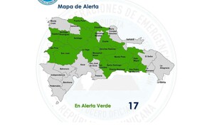 El COE coloca al Gran Santo Domingo, Santiago y otras provincias en alerta verde por lluvias