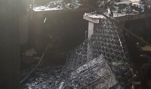 Incendio afecta un apartaestudio en la avenida Lope de Vega