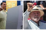 Lula y Fl&aacute;vio Bolsonaro votan en elecciones presidenciales Brasil