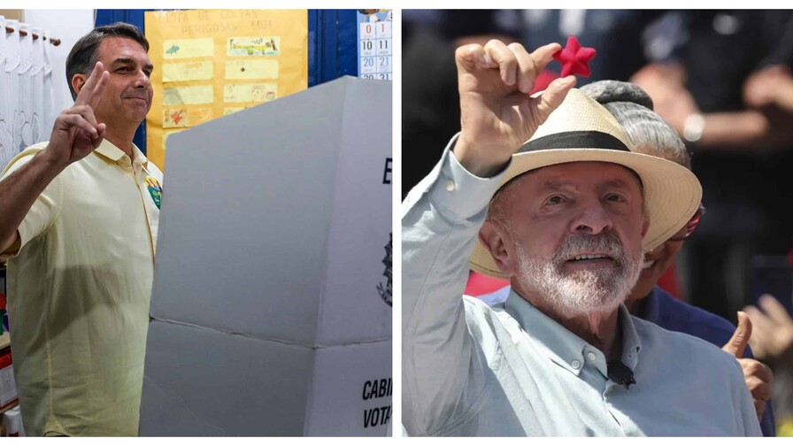 Lula y Flávio Bolsonaro votan en elecciones presidenciales Brasil Lula y Flávio Bolsonaro votan en elecciones presidenciales Brasil