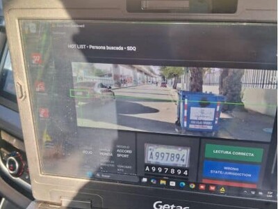Policía comienza a usar el reconocimientos de placas en movimientos
