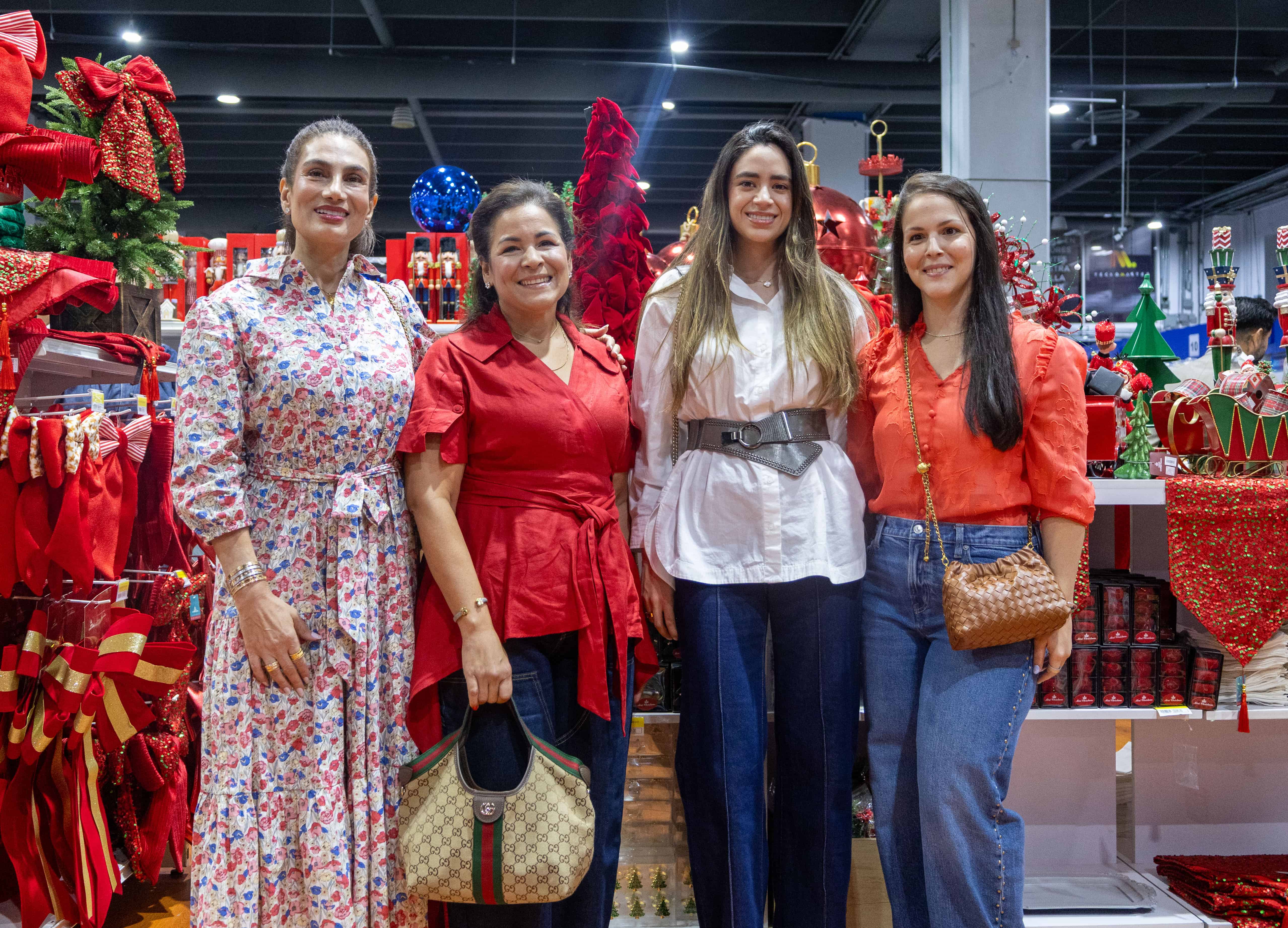 Tammy Ghattass, marcell Polanco, Alessa de Ghattass y Massiel Ariza.