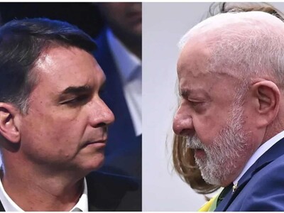 Lula da Silva y Flávio Bolsonaro en elecciones Brasil