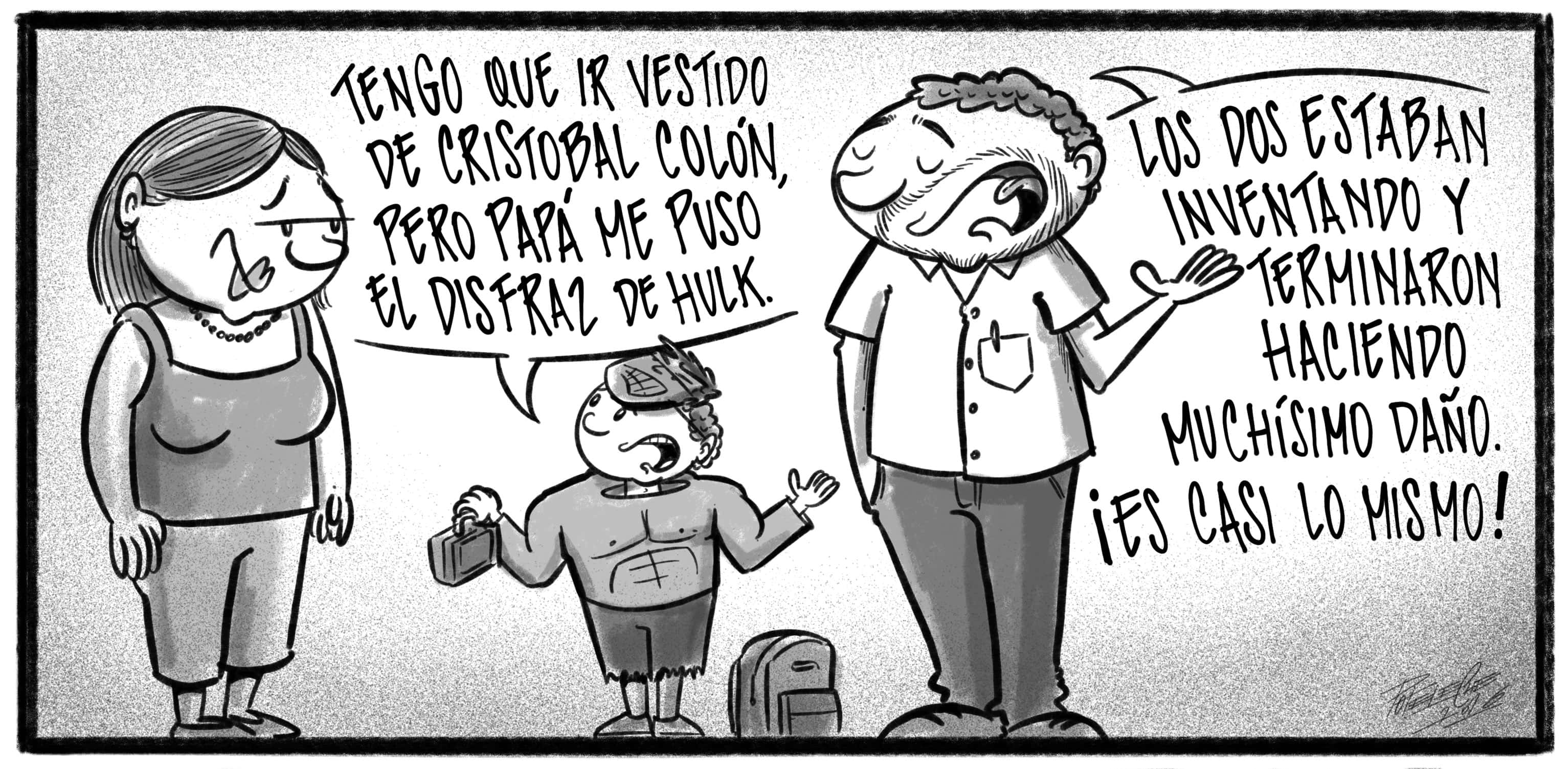 Caricatura de Noticiero Poteleche 8 octubre 2026