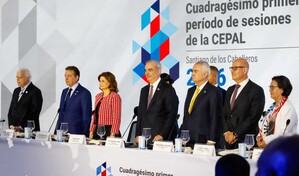 Presidente Luis Abinader encabeza en Santiago inicio del 41 per&iacute;odo de sesiones de la Cepal