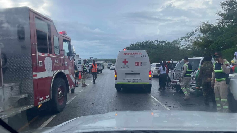 Reportan accidente múltiple en la Autovía del Este