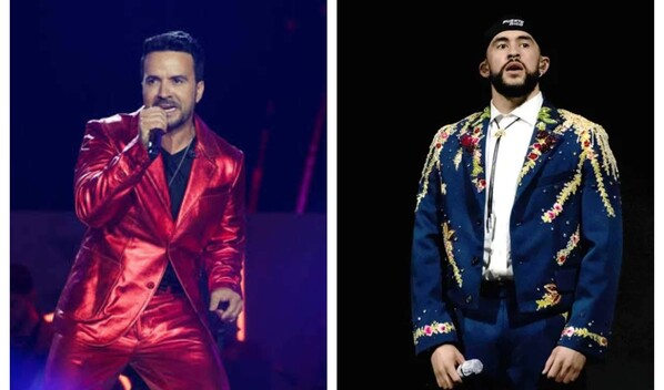 Bad Bunny y Luis Fonsi lideran la lista de las mejores canciones latinas de Billboard