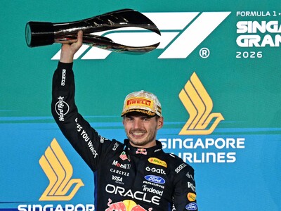 F1: Verstappen gana al fin en Singapur, Antonelli se acerca al título
