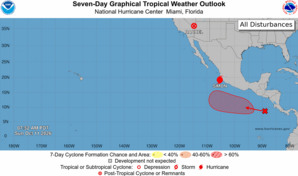 Rachel toca tierra en Baja California, noroeste de M&eacute;xico, con fuertes lluvias y va a EE. UU.