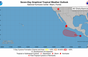 Rachel toca tierra en Baja California, noroeste de México, con fuertes lluvias y va a EE. UU.