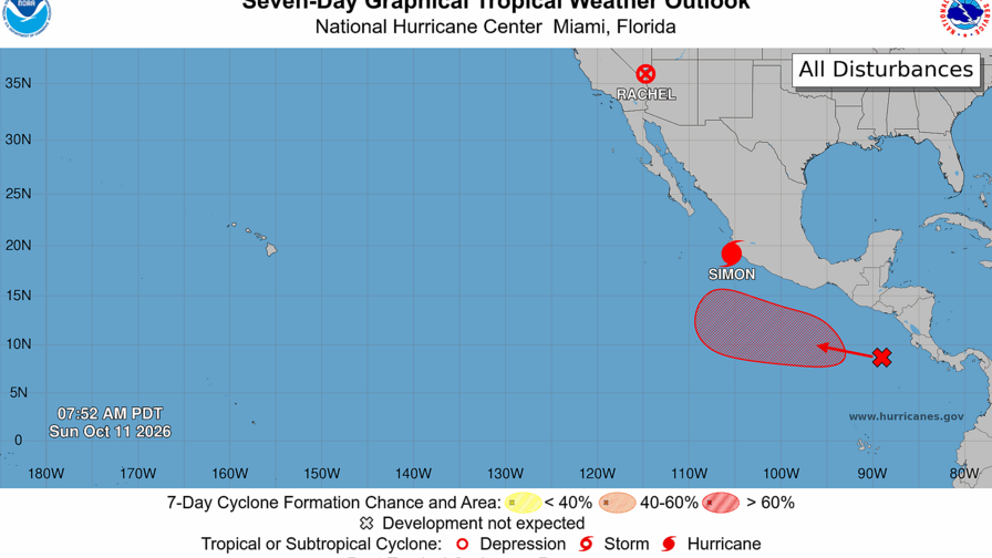 Rachel toca tierra en Baja California, noroeste de México, con fuertes lluvias y va a EE. UU. Rachel toca tierra en Baja California, noroeste de México, con fuertes lluvias y va a EE. UU.