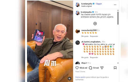 Netanyahu reacciona a video suyo hecho con IA bailando "Dame hombro" de Bulin 47