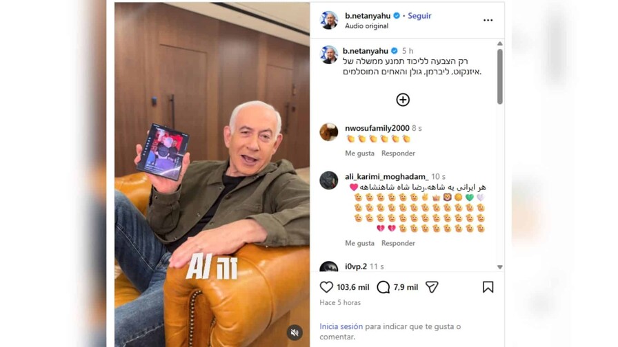 Netanyahu reacciona a video suyo hecho con IA bailando "Dame hombro" de Bulin 47 Netanyahu reacciona a video suyo hecho con IA bailando "Dame hombro" de Bulin 47