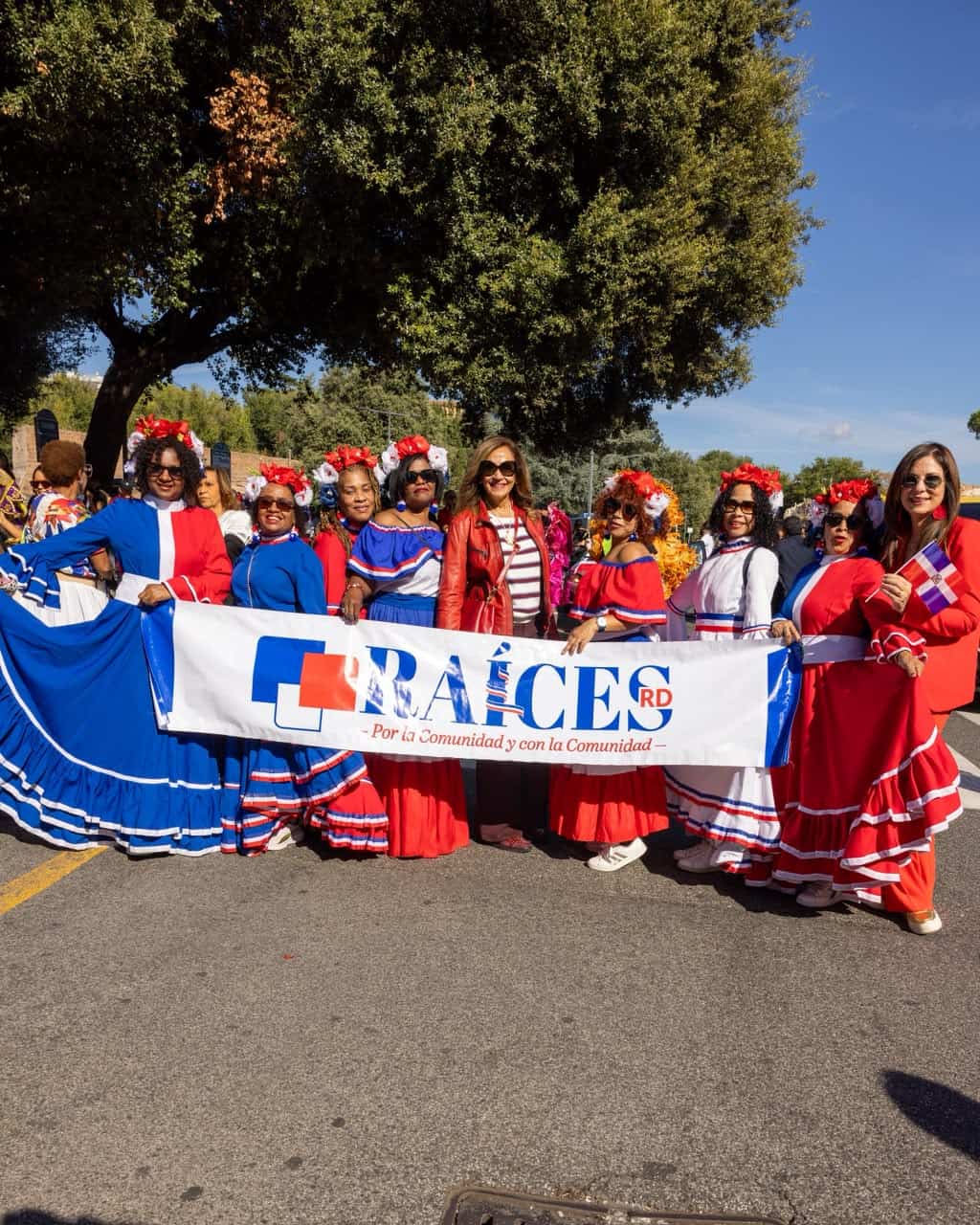Inauguración de la Parada Dominicana en Roma.