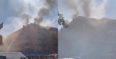 Incendio en edificio de la Peque&ntilde;a Rep&uacute;blica Dominicana en el Alto Manhattan, deja un herido