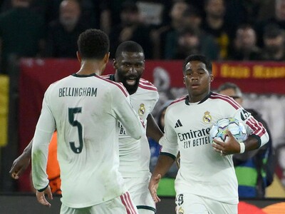 Liga de Campeones: el Real Madrid se impone a la Roma 4-3