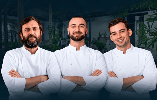Un encuentro a seis manos para saborear la alta cocina