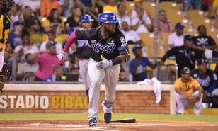 Mel Rojas Jr. es s&iacute;mbolo azul en la bater&iacute;a de veteranos del Licey