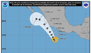Trudy se convierte en hurac&aacute;n y podr&iacute;a alcanzar categor&iacute;a mayor frente a M&eacute;xico
