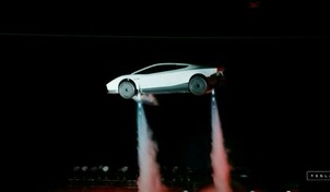 Elon Musk presenta el auto volador de Tesla