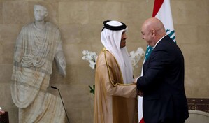 El primer ministro catar&iacute; reclama desde Beirut la retirada total de Israel del L&iacute;bano