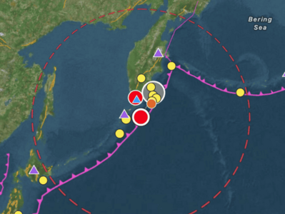 Terremoto de magnitud 6,9 sacude la península rusa de Kamchatka