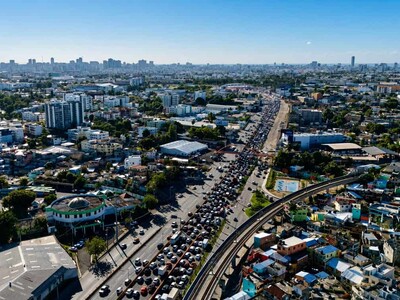El caos del tránsito en Santo Domingo