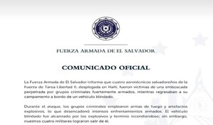 Escaparon de un veh&iacute;culo blindado en llamas, pero cuatro salvadore&ntilde;os siguen desaparecidos en Hait&iacute;