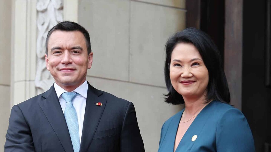 Fujimori y Noboa lideran reuni&oacute;n de Per&uacute; y Ecuador sobre seguridad y desarrollo fronterizo