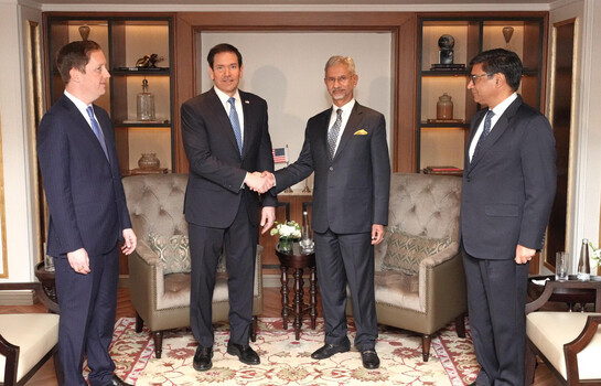 Rubio aborda la crisis energ&eacute;tica con los cancilleres de India y Emiratos &Aacute;rabes en Bombay