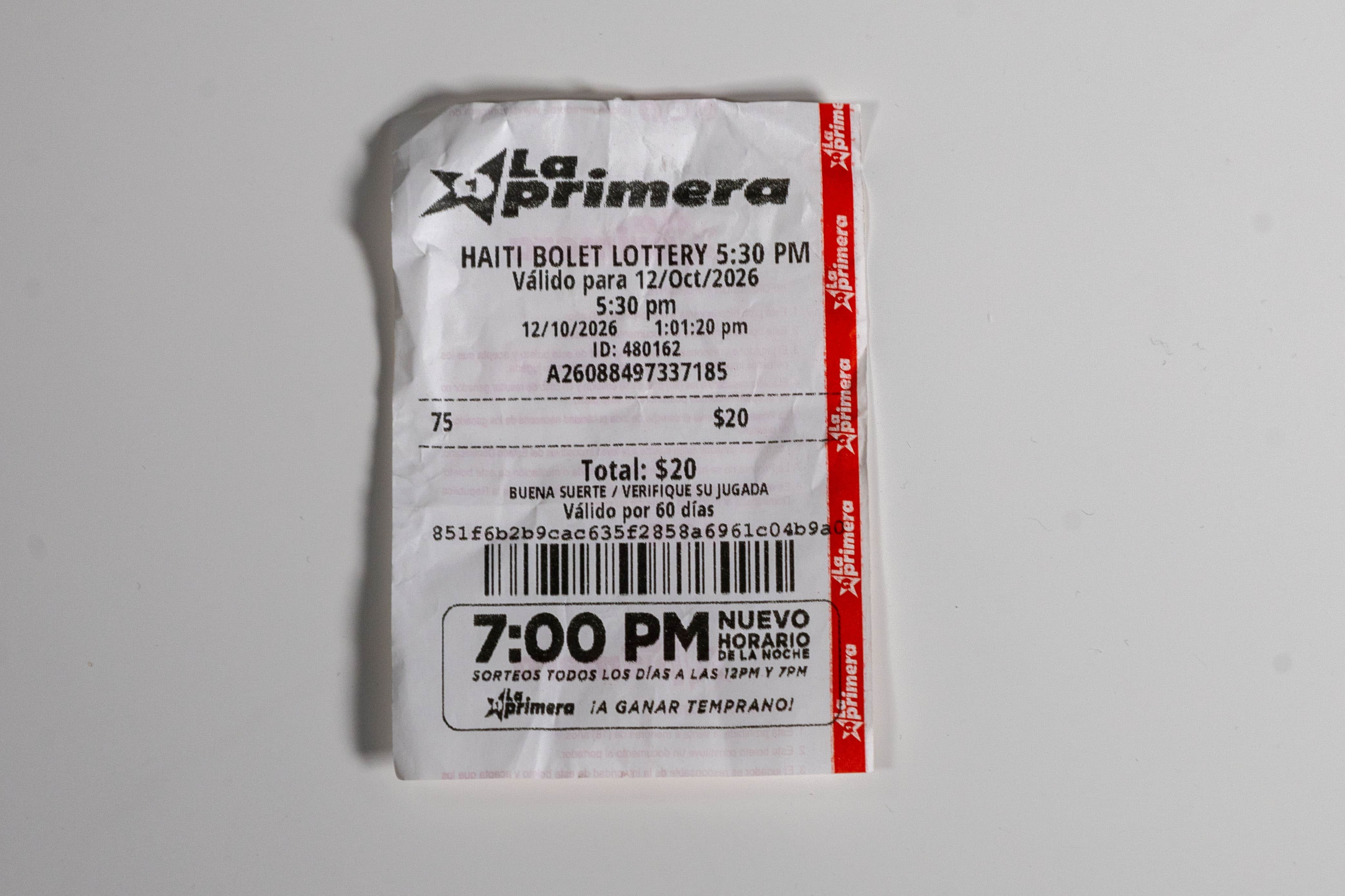 Venta de Haití Bolet.